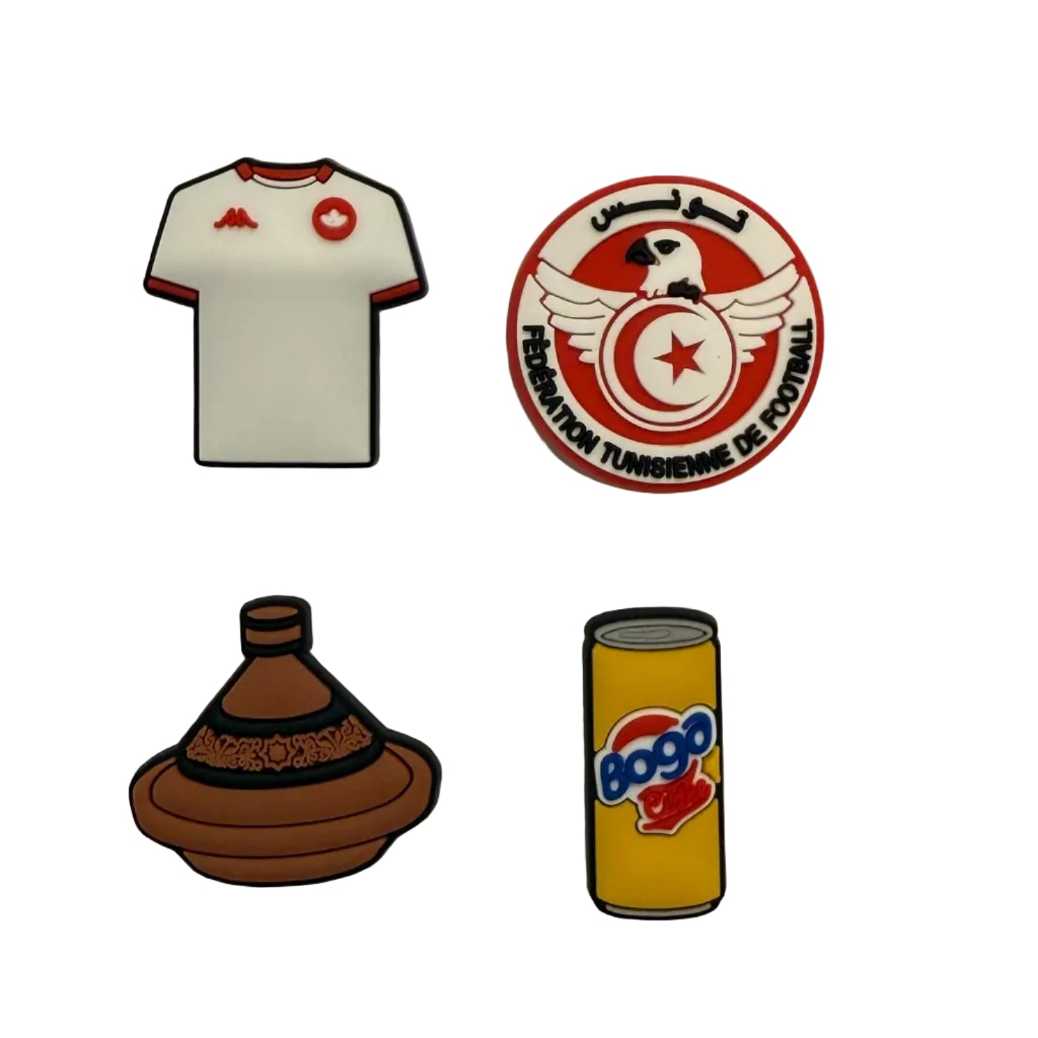 LOT DE 4 PIN'S - TUNISIE